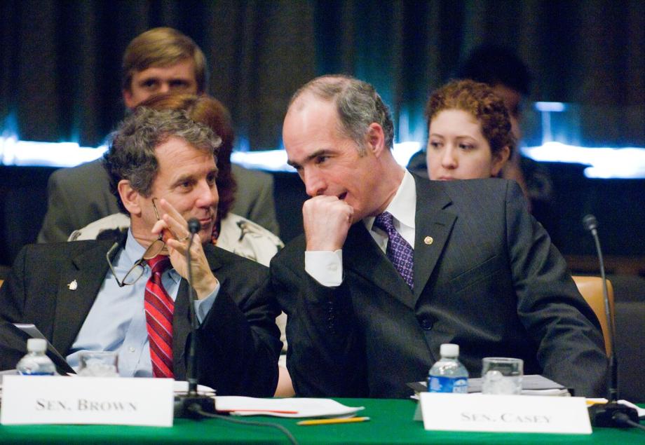 Sen. Brownn and Sen. Casey